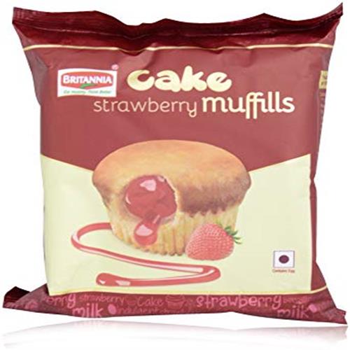 BRIT.MUFFILLS CAKE STRAWBERRY 32g